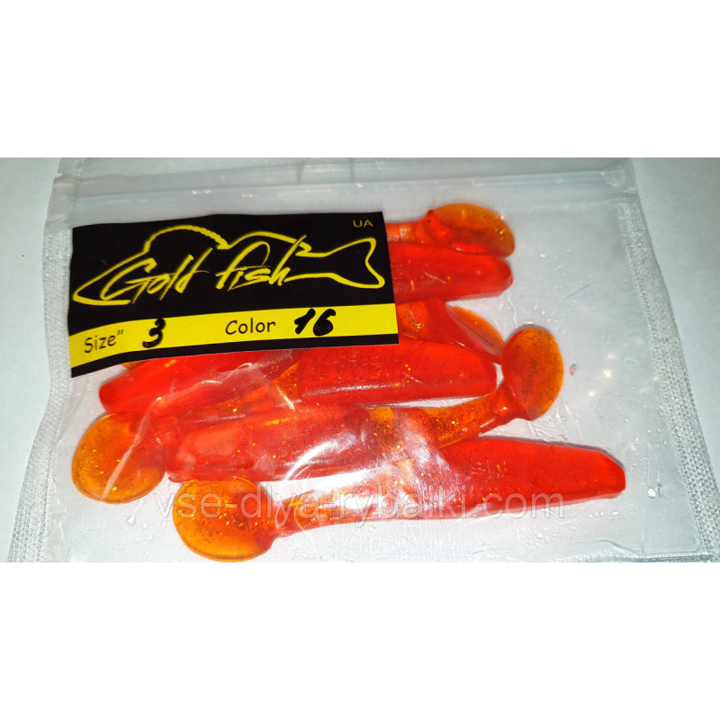 Силікон Predator 3“ сьедобный “Gold fish“ color 16