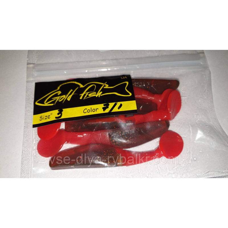 Силікон Predator 3“ сьедобный “Gold fish“ color 7/1