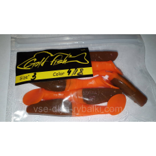 Силікон Predator 3“ сьедобный “Gold fish“ color 4/18