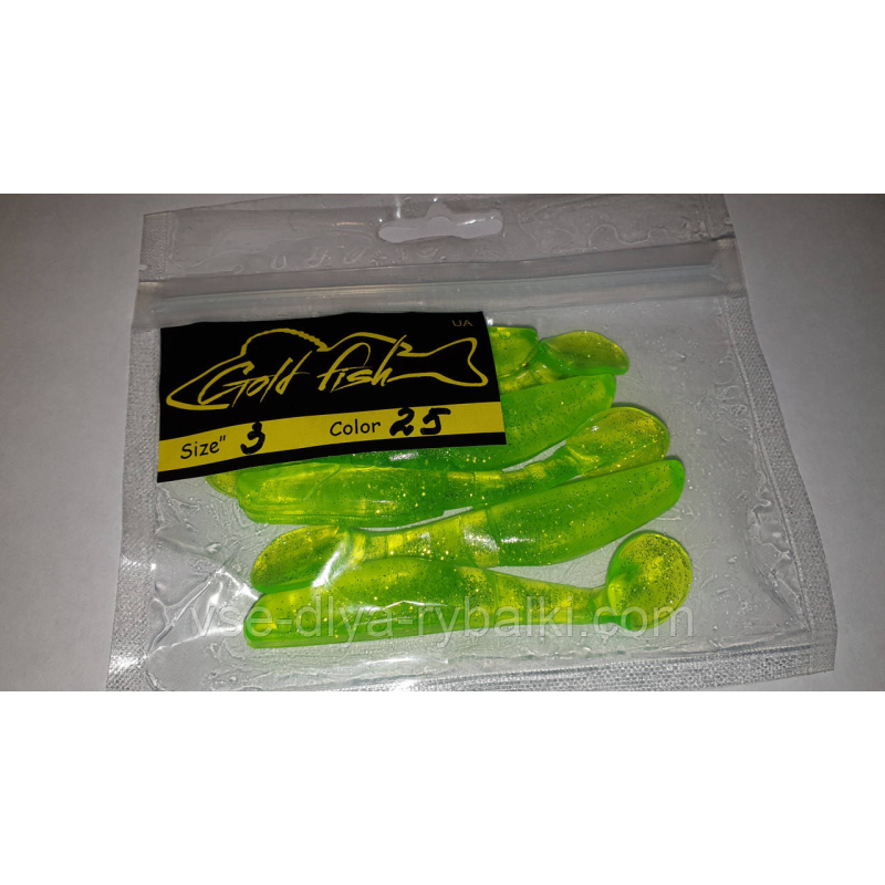 Силікон Predator 3“ сьедобный “Gold fish“ color 25