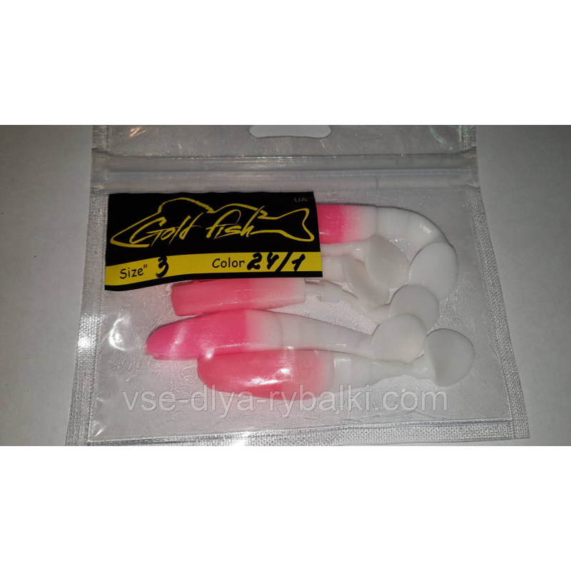 Силікон Predator 3“ сьедобный “Gold fish“ color 24/1