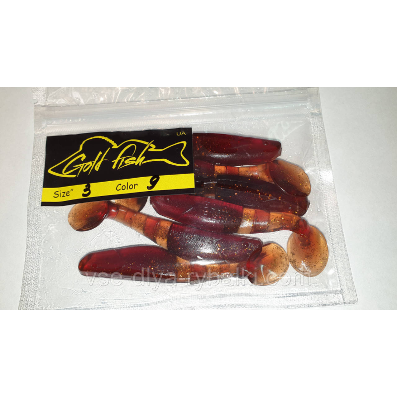 Силікон Predator 3“ сьедобный “Gold fish“ color 9