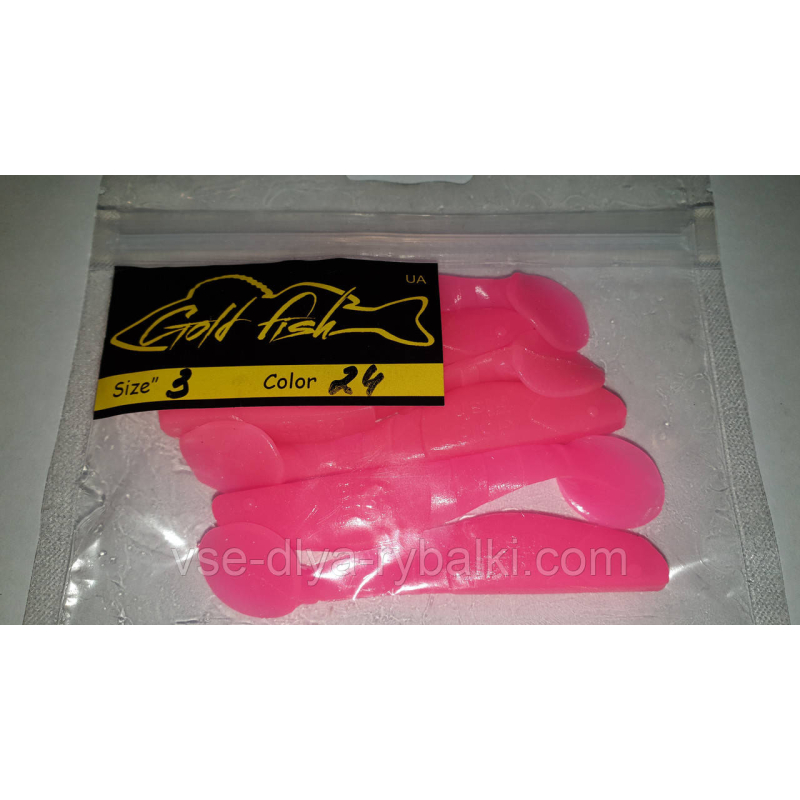 Силікон Predator 3“ сьедобный “Gold fish“ color 24