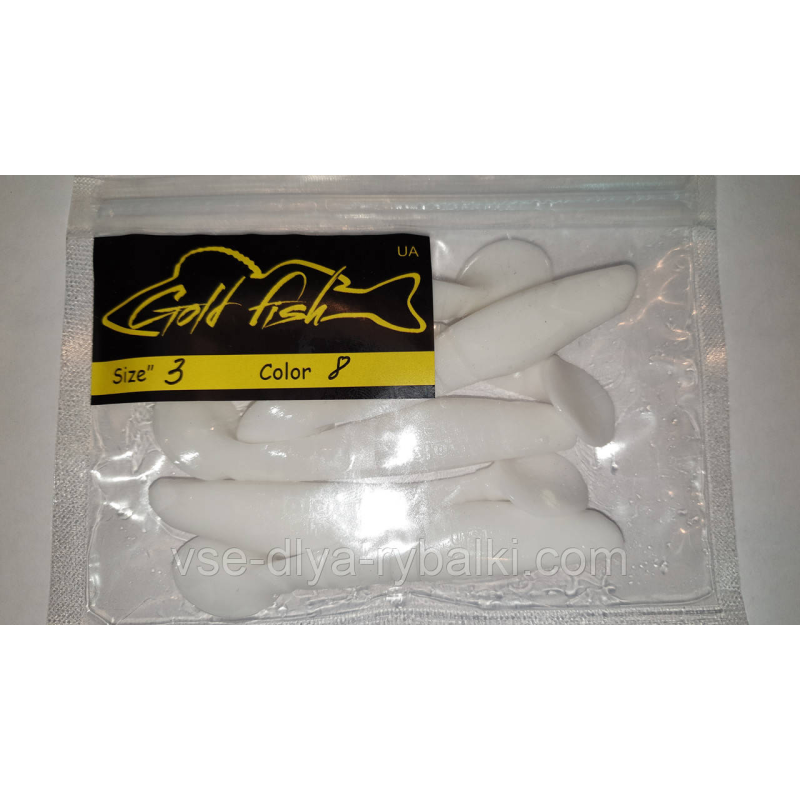 Силікон Predator 3“ сьедобный “Gold fish“ color 8