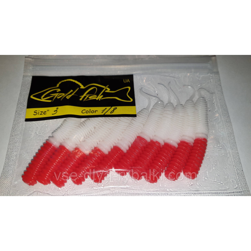 Силікон Vagabond 3“ сьедобный “Gold fish“ color 1/8