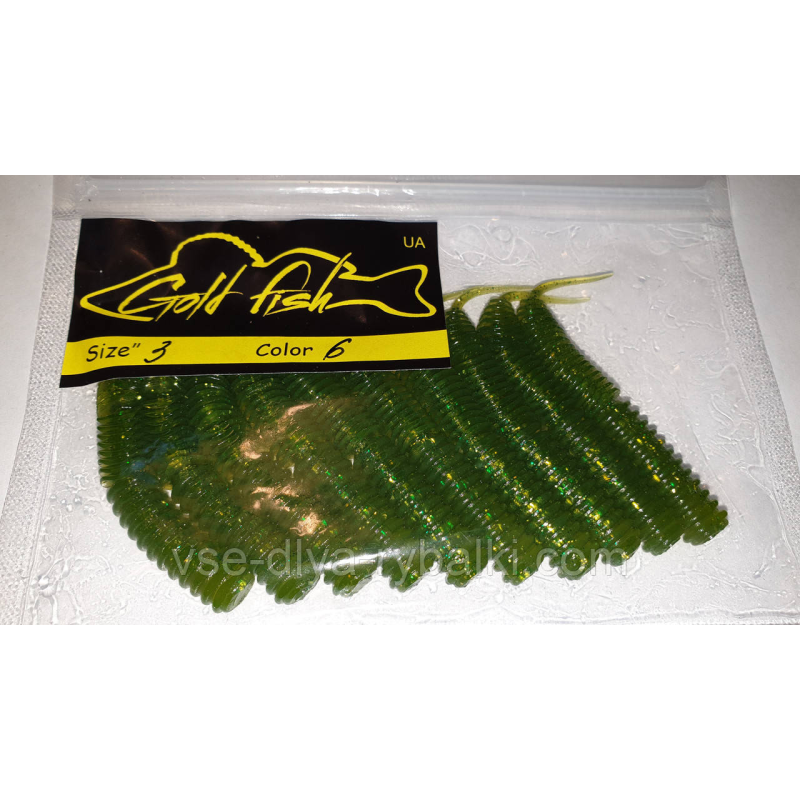 Силікон Vagabond 3“ сьедобный “Gold fish“ color 6