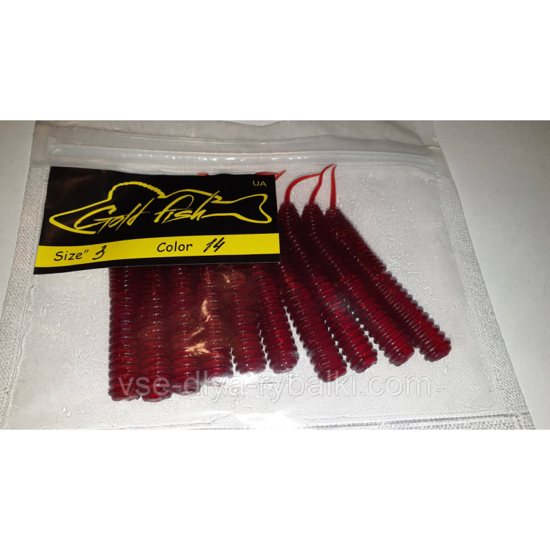 Силікон Vagabond 3“ сьедобный “Gold fish“ color 14