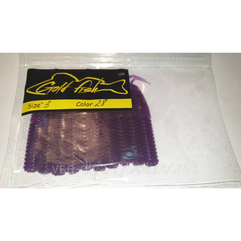 Силікон Vagabond 3“ сьедобный “Gold fish“ color 28