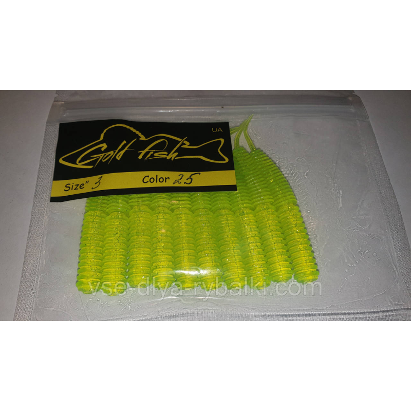 Силікон Vagabond 3“ сьедобный “Gold fish“ color 25