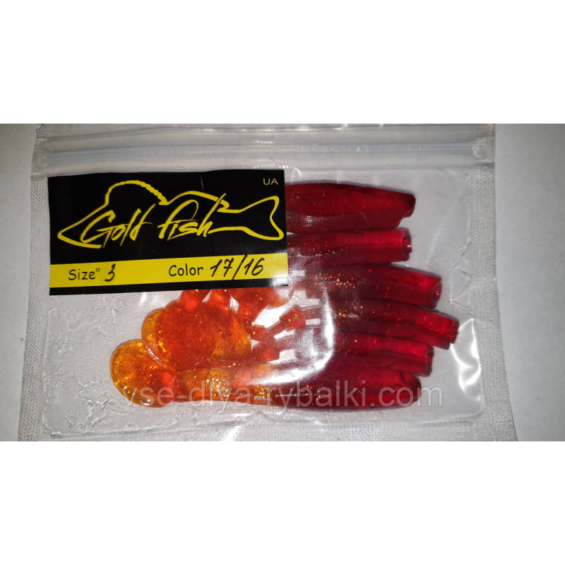 Силікон Predator 3“ сьедобный “Gold fish“ color 17/16