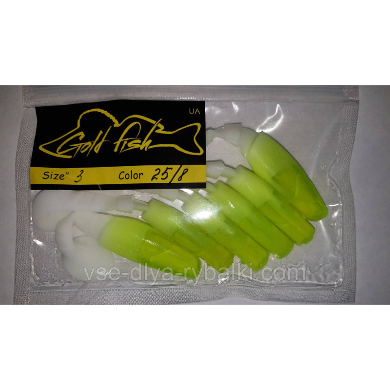 Силікон Predator 3“ сьедобный “Gold fish“ color 25/8