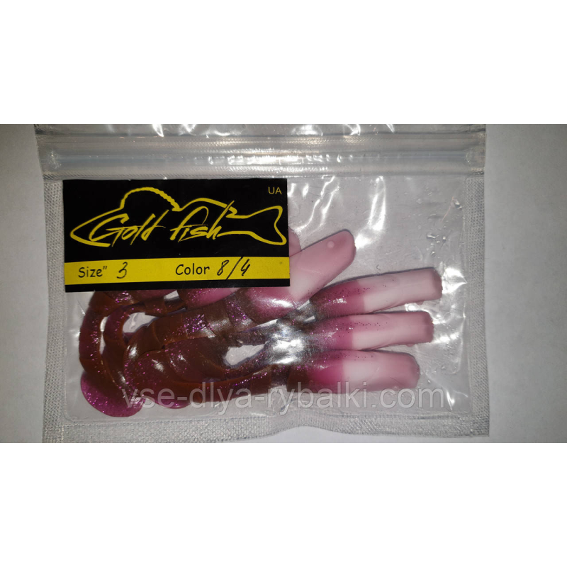 Силікон Predator 3“ сьедобный “Gold fish“ color 8/4