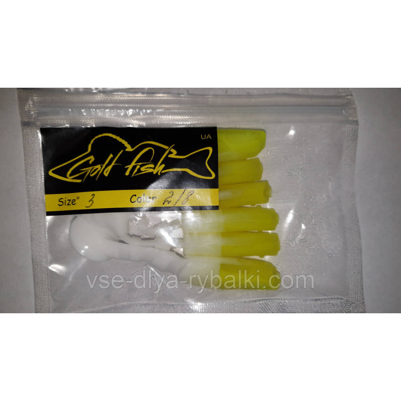 Силікон Predator 3“ сьедобный “Gold fish“ color 2/8