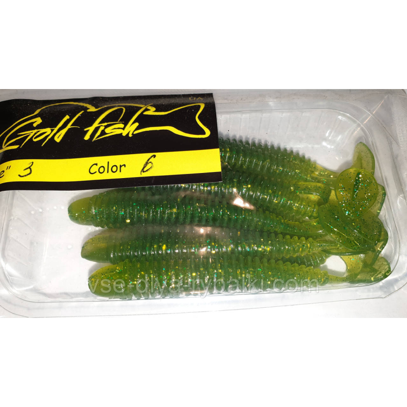 Силікон Ніндзя 3“ сьедобный “Gold fish“ color 6