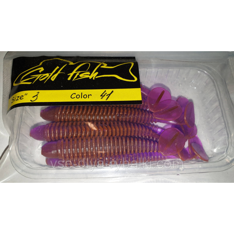 Силікон Ніндзя 3“ сьедобный “Gold fish“ color 41