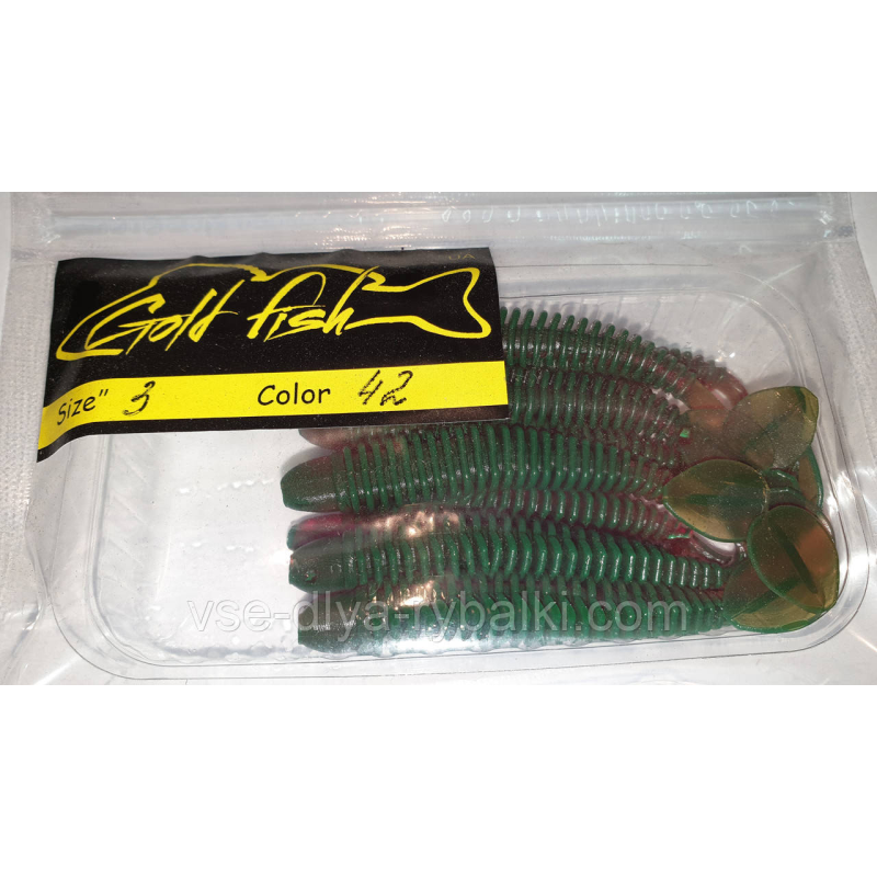 Силікон Ніндзя 3“ сьедобный “Gold fish“ color 42