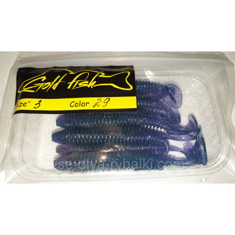 Силікон Ніндзя 3“ сьедобный “Gold fish“ color 29