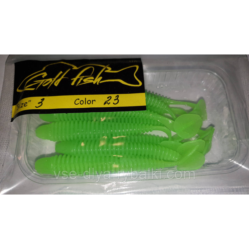 Силікон Ніндзя 3“ сьедобный “Gold fish“ color 23