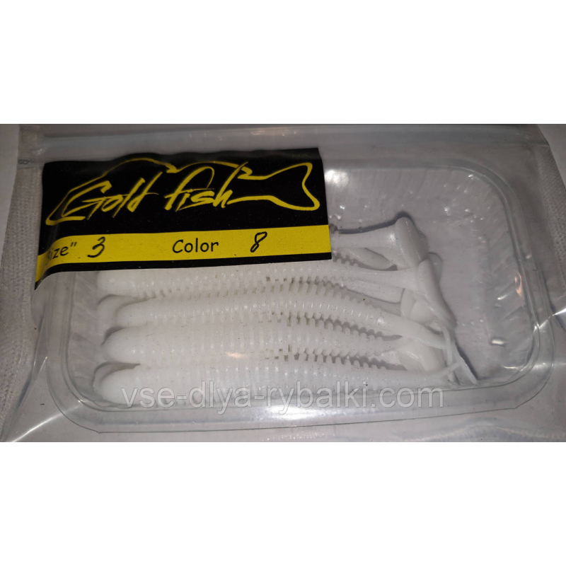 Силікон Ніндзя 3“ сьедобный “Gold fish“ color 8