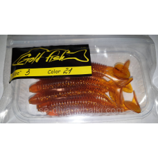 Силікон Ніндзя 3“ сьедобный “Gold fish“ color 21