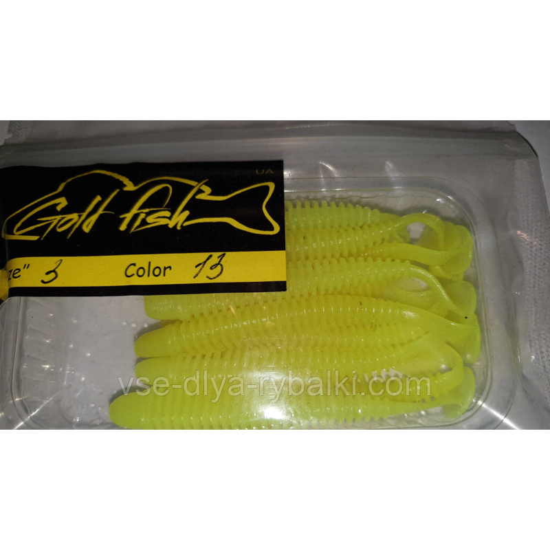 Силікон Ніндзя 3“ сьедобный “Gold fish“ color 13