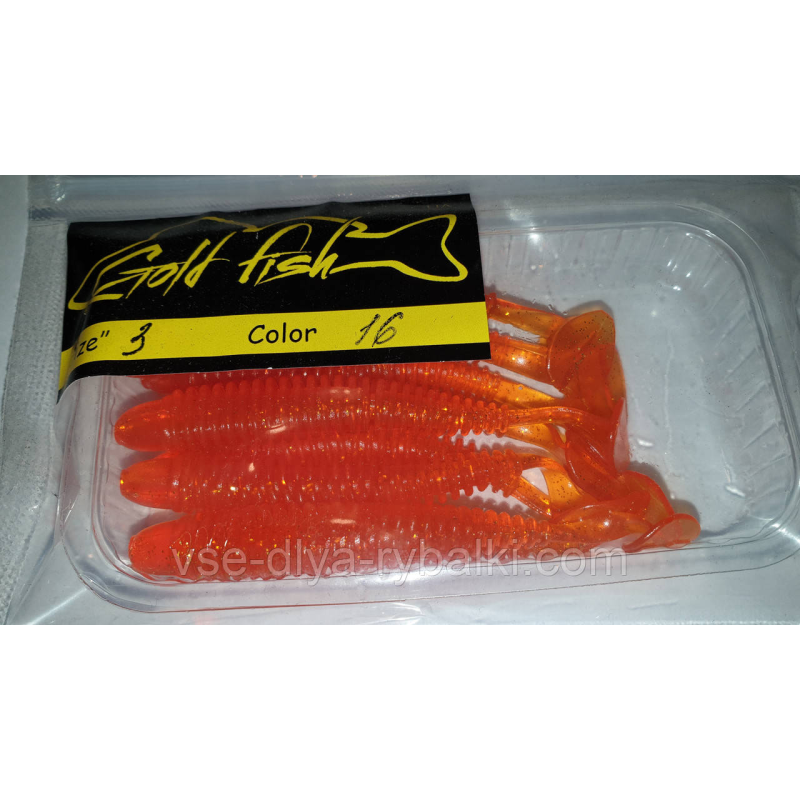 Силікон Ніндзя 3“ сьедобный “Gold fish“ color 16
