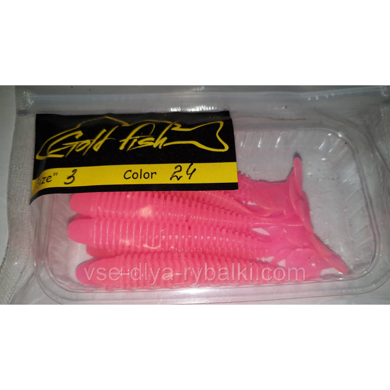 Силікон Ніндзя 3“ сьедобный “Gold fish“ color 24