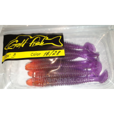 Силікон Ніндзя 3“ сьедобный “Gold fish“ color 16/28