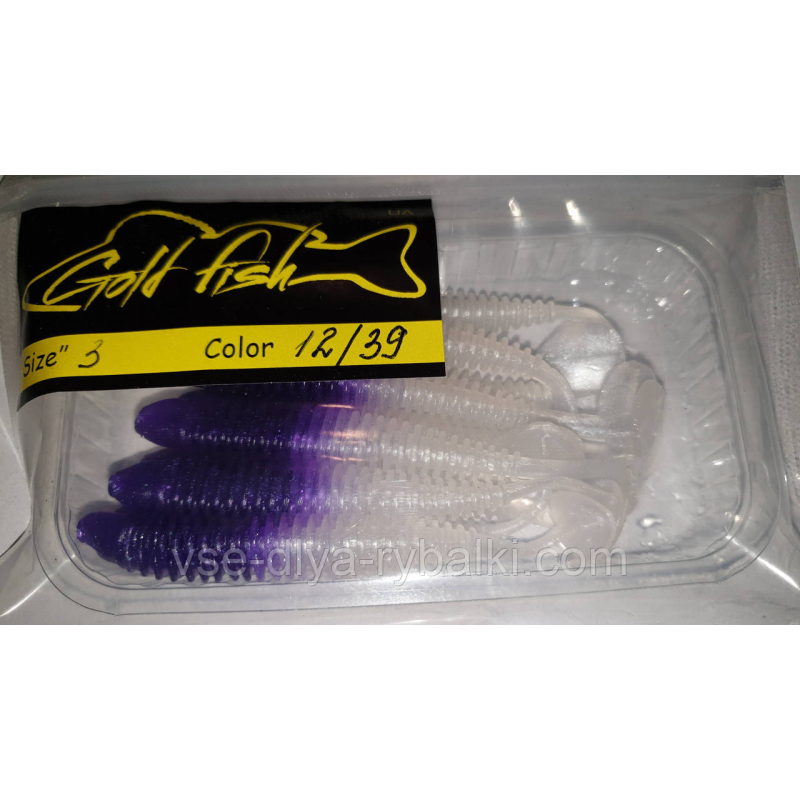 Силікон Ніндзя 3“ сьедобный “Gold fish“ color 12/39