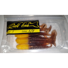 Силікон Ніндзя 3“ сьедобный “Gold fish“ color 3/9