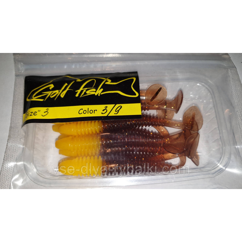 Силікон Ніндзя 3“ сьедобный “Gold fish“ color 3/9