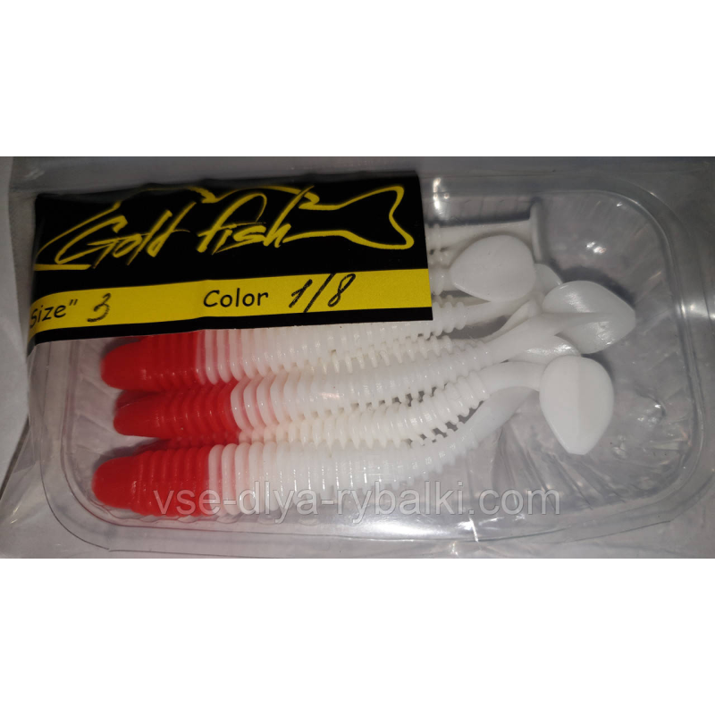 Силікон Ніндзя 3“ сьедобный “Gold fish“ color 1/8