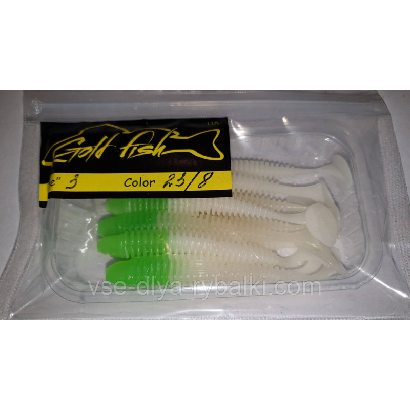 Силікон Ніндзя 3“ сьедобный “Gold fish“ color 23/8