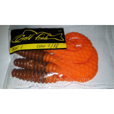 Силікон Кирлиграб 4“ сьедобный “Gold fish“ color 4/18