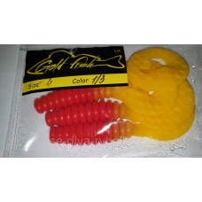 Силікон Кирлиграб 4“ сьедобный “Gold fish“ color 1/3
