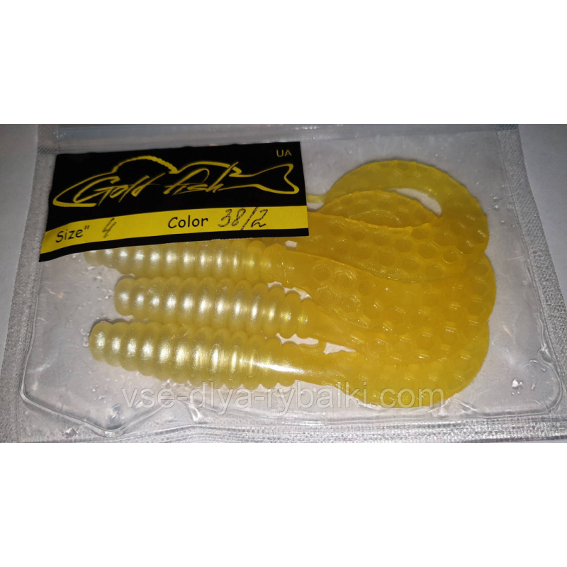Силікон Кирлиграб 4“ сьедобный “Gold fish“ color 38/2