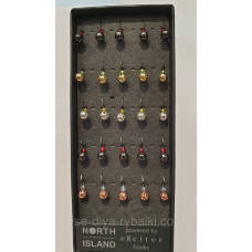 Блешня вольфрамова North Island (кулька/отвір кембрик+бісер 102 040)