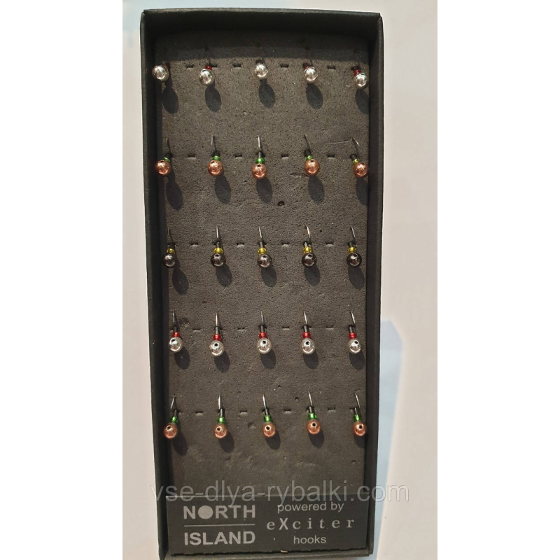 Блешня вольфрамова North Island (кулька/отвір кембрик+бісер 102 030)