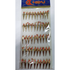 Блешня з ланцюжком та бусиною велика Милдас №2