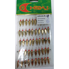 Блешня 3кр латунь середня Милдас №18