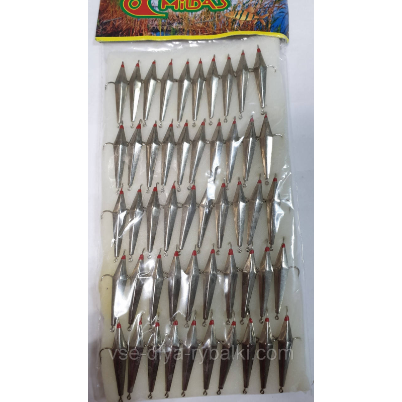 Блешня 3кр срібло велика № Милдас