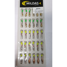 Блешня з підвісним трійником в блістері №0 Милдас