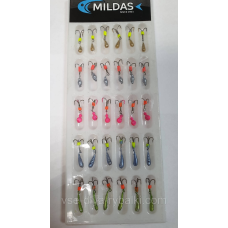 Мормишка Лялечка з підвісним трійником Милдас № 2