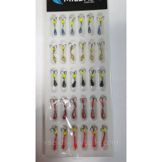 Мормишка Лялечка з підвісним трійником Милдас № 1