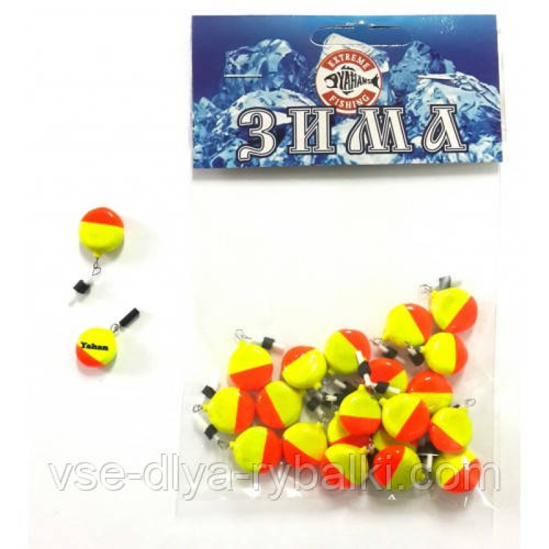 Поплавок зимовий дерево кольоровий таблетка