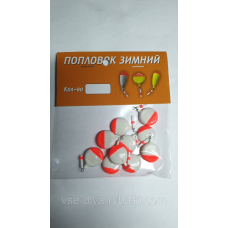 Поплавок зимовий білий таблетка