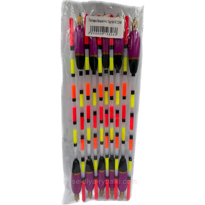 Поплавець відвантажуваний бальза Sams fish