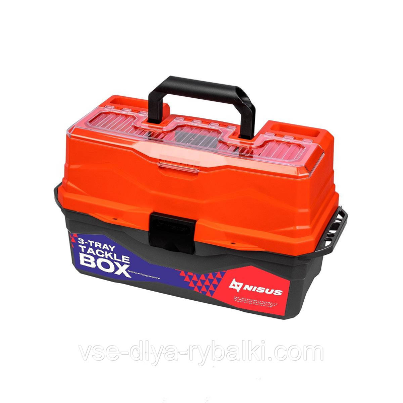 Ящик для снастей NISUS “Tackle Box“, трехполочный