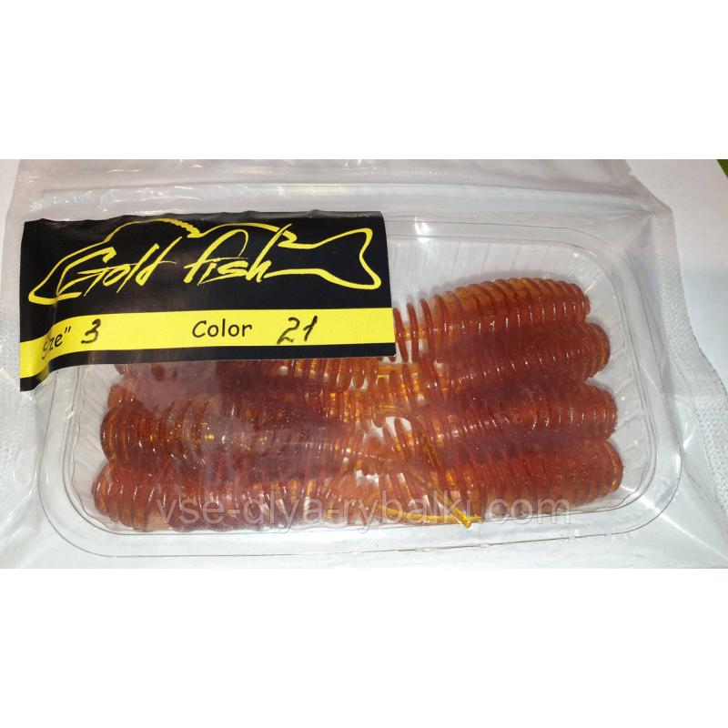 Силікон Джміль 3“ сьедобный “Gold fish“ color 21