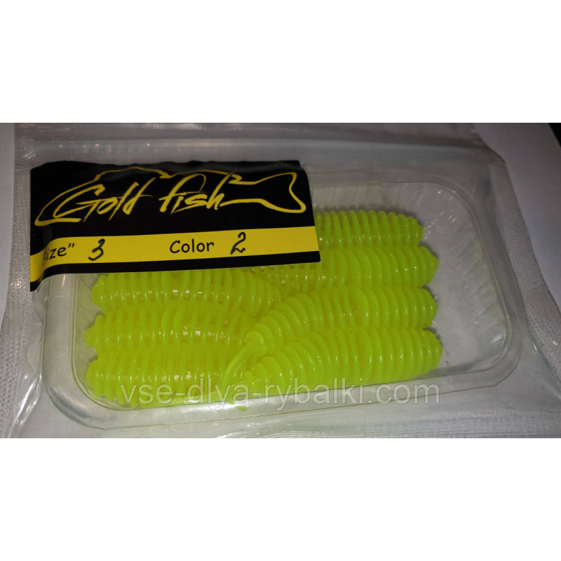 Силікон Джміль 3“ сьедобный “Gold fish“ color 2